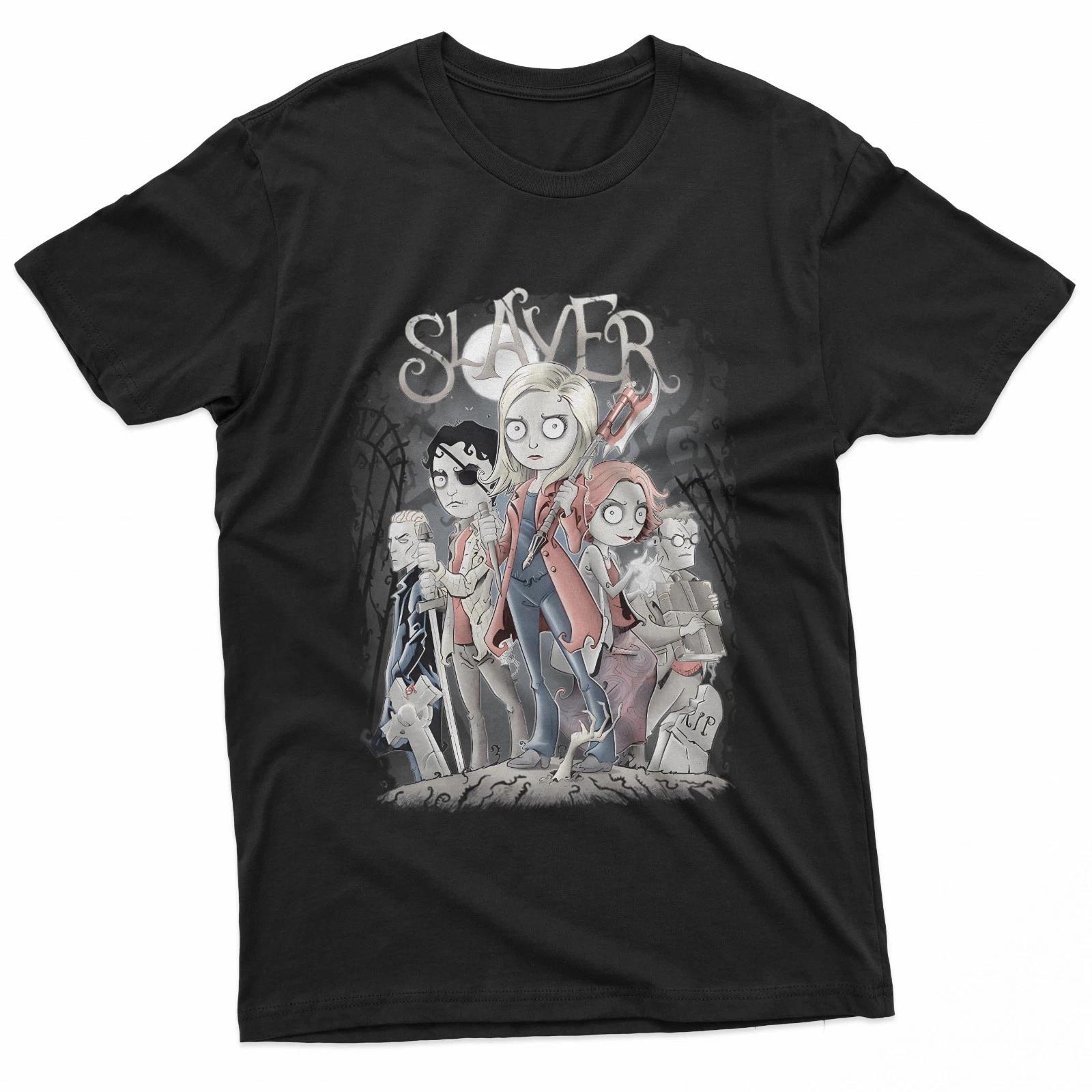 Dark Fantasy Creature Hunter Crew 100% Cotton T-shirt Mens Tees Top 2XL