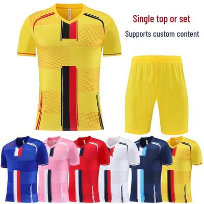 Custom Sports Football Jersey Set: Breathable Quick-Dry Short Sleeve for Adults & Children