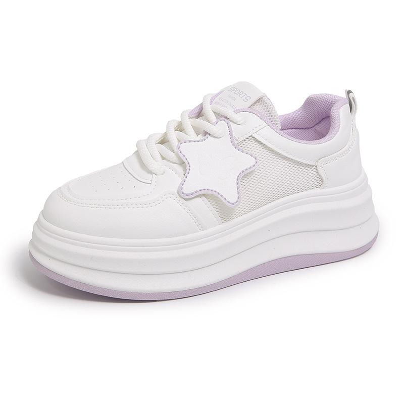 

Маленькі білі туфлі жіночі весняні нові жіночі студентські зіркові спортивні універсальні кеди 40 світло-фіолетового кольору