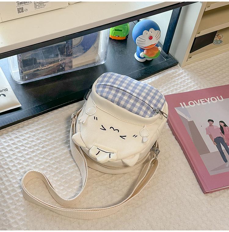 Schoolbag new chef cat backpack, plaid patchwork bread, children's bag, fashionable trendy and cool, kindergarten student backpack