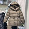 New Winter European Product Temperament Waist Short Slim Fit High Sense Small Niche Light and Thin Down Jacket Women