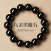 Natural Obsidian Bracelet Men Women 6mm To 16mm Round Bead Handmade Stone Jewelry Calming Energy Minimalist Style
