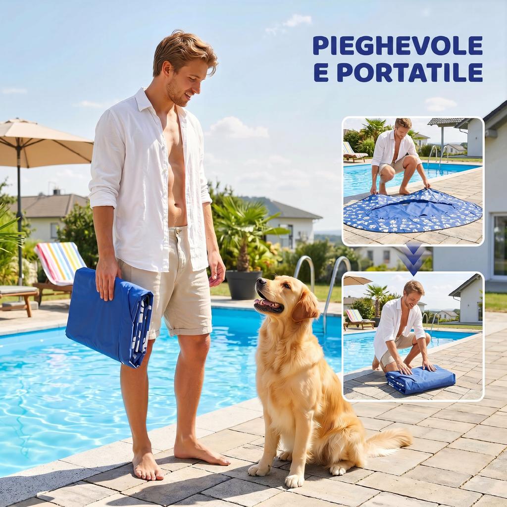 Dog Float 155x104x25 Cm Capacity 40 Kg Inflatable
