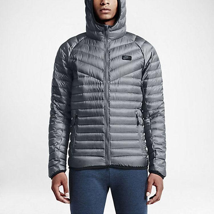 Nike Sports Stay Warm hooded down Jacket Gray Men's 693534-065