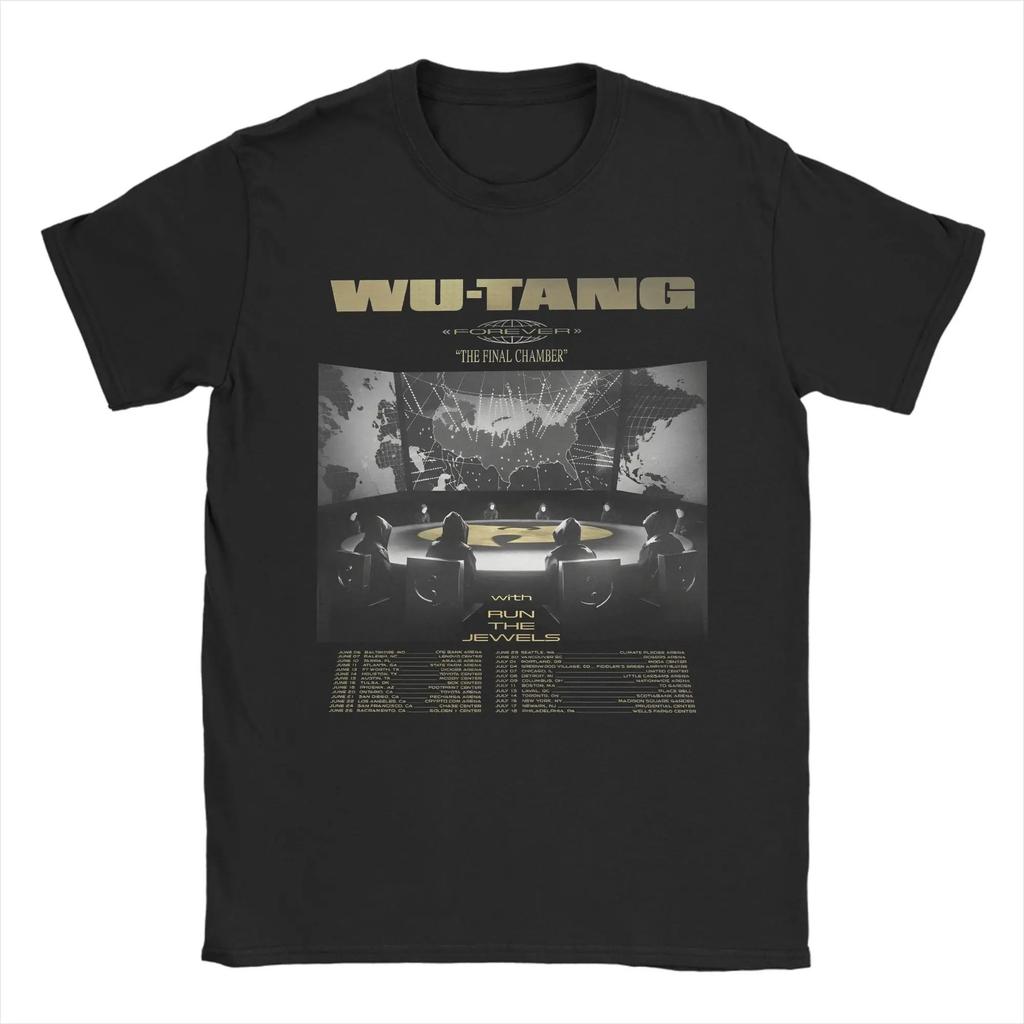 Wu-Tang Clan x Run The Jewels "The Final Chamber" Samurajský válečník Grafický potisk Hip-Hop Rap Streetwear Tričko