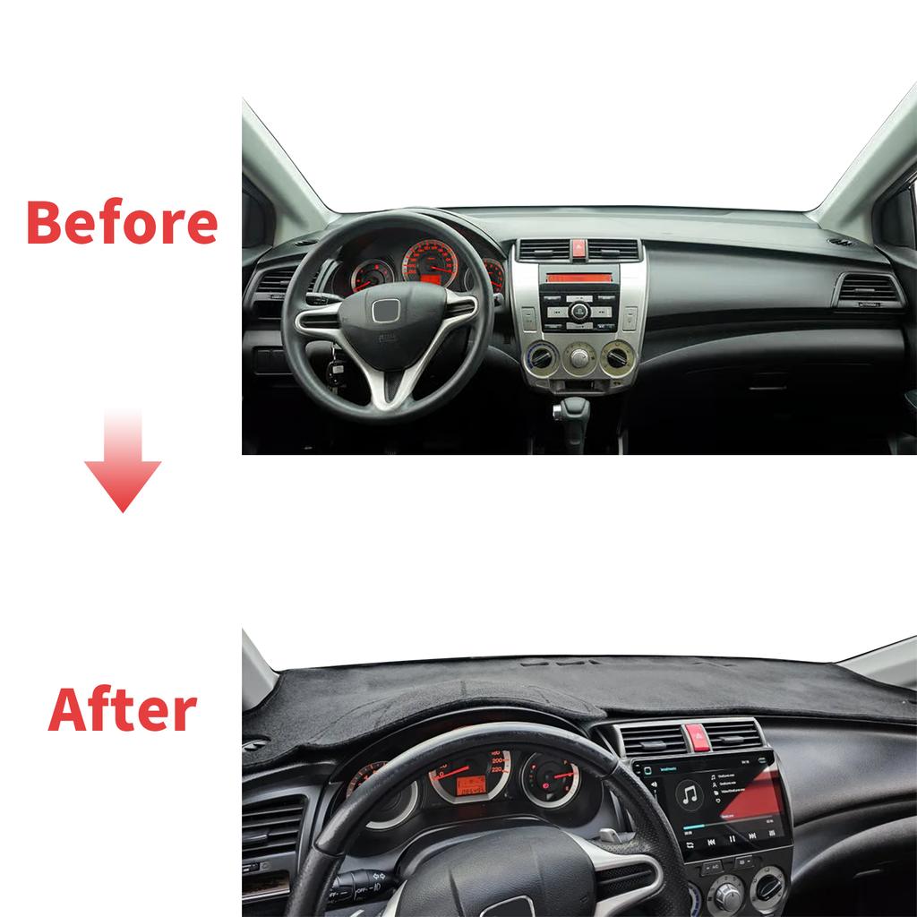 fit for Honda City 2014 2013 2012-2008 Dashmat Accessories Dashboard Cover Pad DashMat Sunshade Protective Carpet Car Leather