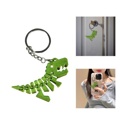 3D Printed Dinosaur Keychain Versatile 3D Dinosaur Keychain Pendant Charm Suitable For Home Or Office Decors