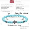 Prayer Men Women Bracelet Hematite Cross 6MM Natural Stone Tiger Eyes Bead Strand Bracelets Bangle Jesus Yoga Homme Jewelry Gift