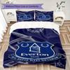 Everton FC Pattern Bedding Uilt Set Uilt Cover Pillowcase Home Decoration Birthday Gift (1 * Duvet Cover + 2 * Pillowcase  Without Core)41
