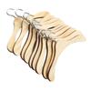 10 Dolls Wooden Hangers Metal Hooks Clothes Organizer for Uncle