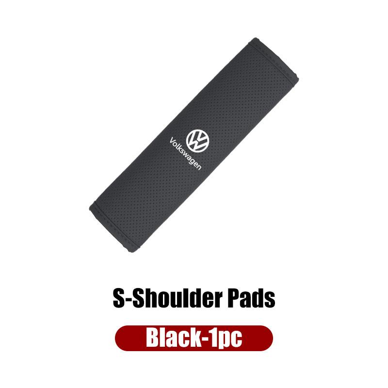 For Volkswagen VW Set Car Head Neck Rest Pillow Seat Belt Pads Headrest Cover Golf 4 5 6 7 Polo Jetta Sagitar Magotan Passat B5 QF9