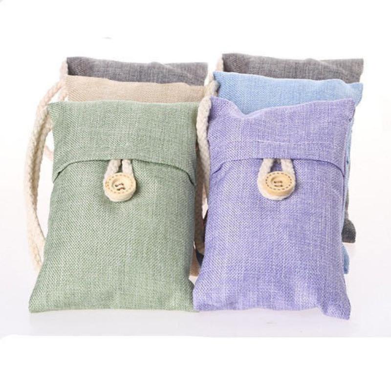 Desodorierungs- und Formaldehydentfernungs-Kohlesack für Haushalt und Auto 100g Neuwagenreinigung Aktivierte Bambuskohlepackung im koreanischen Stil