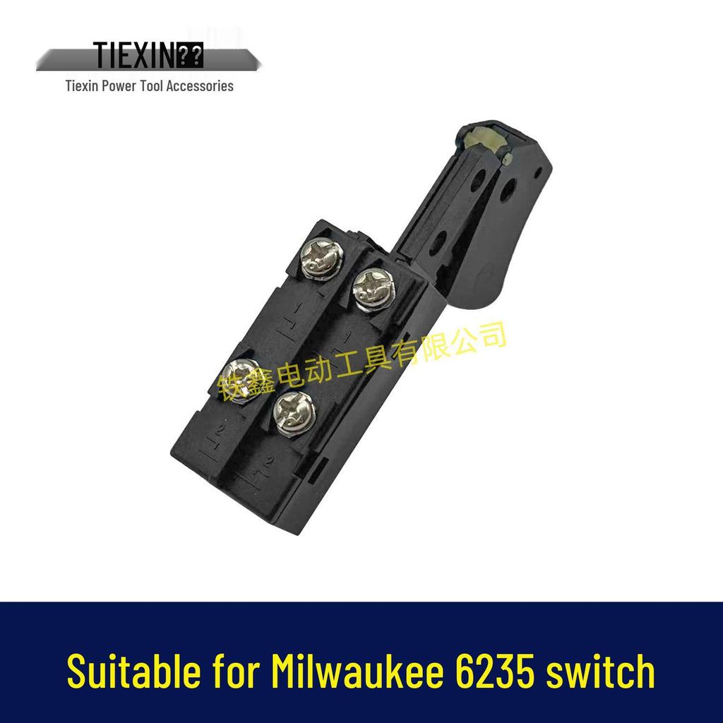 Elektrický vypínač pro okružní pilu a příklepovou vrtačku Milwaukee 6235 - Kompatibilní s řezacími stroji 355/350