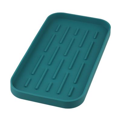 Flexible Silicone Tray Drain Tray Coasters For Bathroom Convenient And Accessible Easy To Clean Flexible Silicone Material