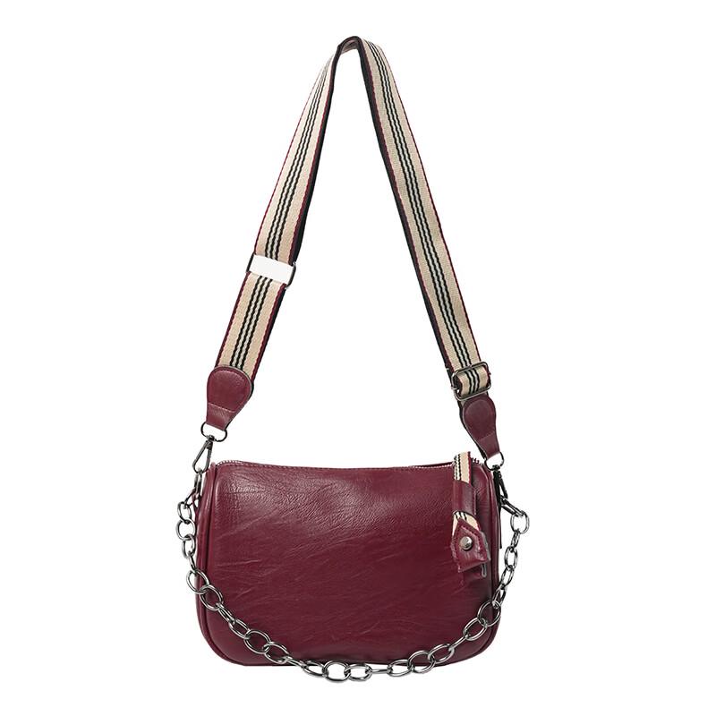 OGAR Trendy Pleated Chain Shoulder Crossbody Bag Medium