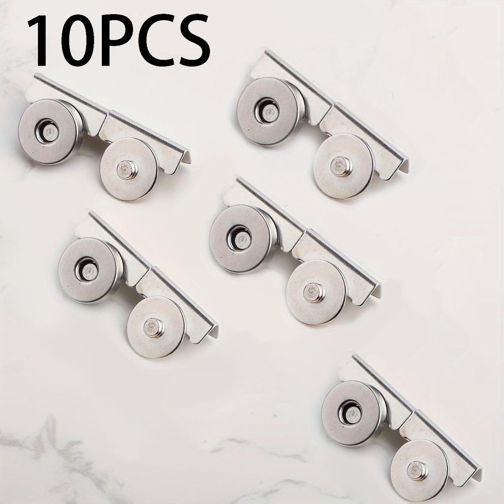 5 Pairs of Metal Seamless Magnetic Buckles for Bags – Magnetic Snap Buttons for DIY Buckle Closures, Magnetic Snaps for Handbags