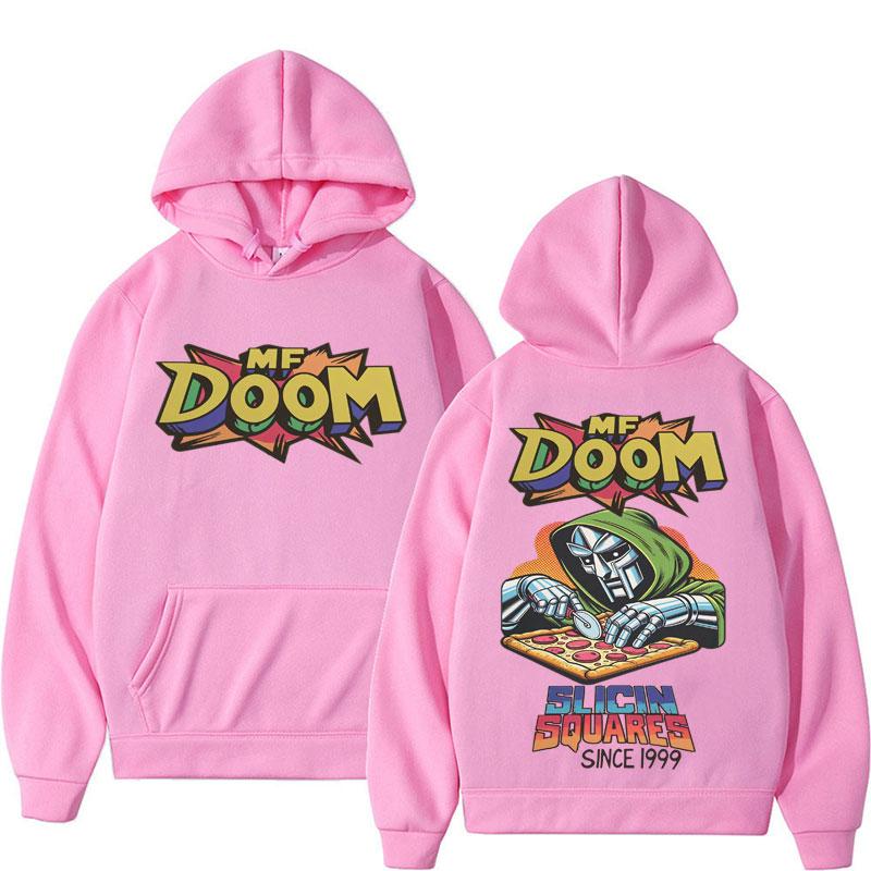Rapper MF DOOM Hoodie Comic Vintage Style Hip Hop Graphic Hoodies Men Women Fashion Casual Fleece Sweatshirt Harajuku Streetwear