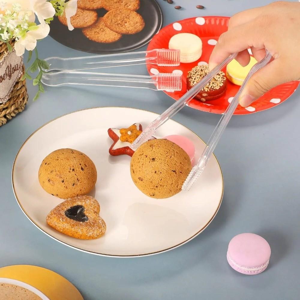 10pcs Non Slip Food Clip Transparent BBQ Clips Barware Serving Tongs  Events