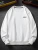 Men's Plus Size Thick Velvet Round Neck Hoodie - Autumn/Winter Trendy Loose Fit Long Sleeve Casual Top