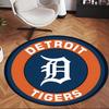 Detroit Tigers (5) Round Office Rug Decorative Floor Rug for Office Bedroom Living Room and Home Space