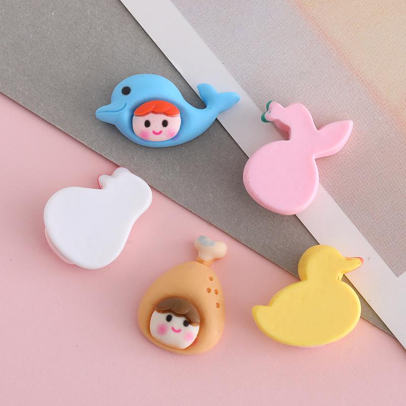 DIY Cute Cartoon Animal Resin Accessories: Hair Clips, Ties, Phone Charms