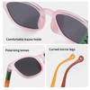Fashion Kids TR90 Square Sunglasses Contrasting Colours Jelly Colorful Frame Polarized Lens UV400 Boys Girls Age 3-12