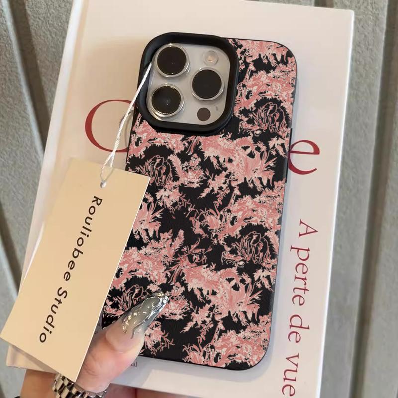 Custodia per Telefono con Design Floreale in Porcellana Bianca e Blu Per iPhone 17 Pro 16 15 14 Plus 13 12 11 Pro Max 16E 17Air X XR XS Max Cover