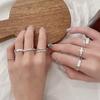 Vintage Minimalist 925 Sterling Silver Adjustable Ring for Women