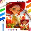 Jessie Flower Oil Painting Art Set Handmade Diy Gift Home Decoration