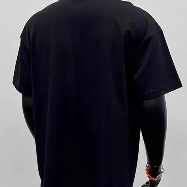 Men Essential Cotton T Shirt Short Sleeve Crew Neck Casual Basic Tee Top Soft Breathable Fabric Summer Daily Wear Solid Color Fashion Top