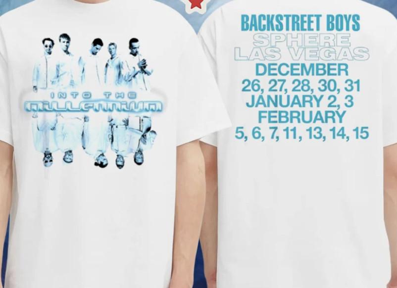 Backstreet Boys Into The Millennium At Sphere In Las Vegas On Dec, Jan Feb Shirt XL