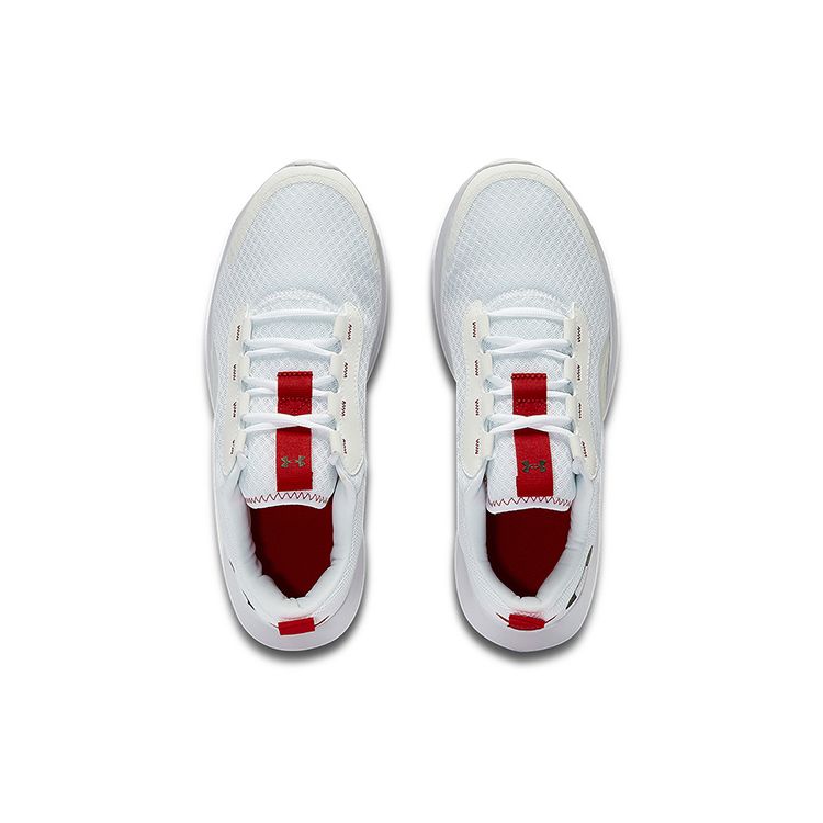 Under Armour Victory Comfortable Fabric Synthetic Leather Low Top Casual Running Shoes Men Sneakers White 3023639-106