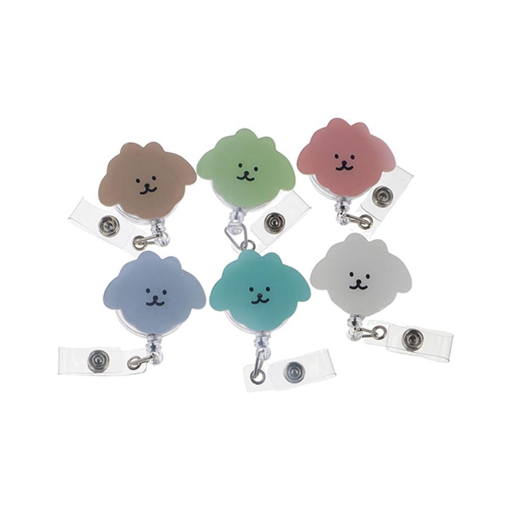 Name Tag Nurse Badge Reel Cartoon Dog Easy Pull Buckle Retractable Badge Holder  Doctor Students