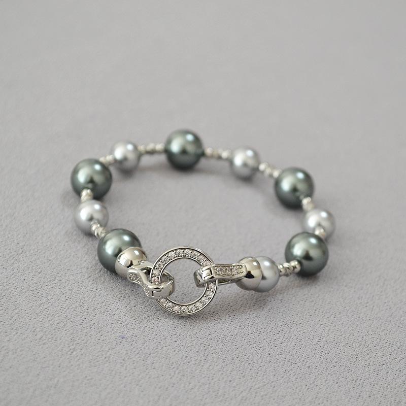 

Gradient Tahitian Imitation Pearl Necklace - Elegant Sweater Chain for Women