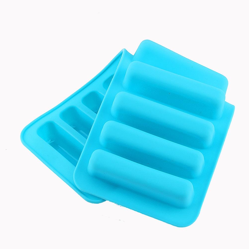 Colorful Cylinder Ice   Tray Freeze Mould Fondant Chocolate Mold Make Silcone
