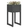 822126 vidaXL Jardinière Gris 40x40x81 cm Bois massif de pin