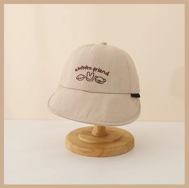Kids' Spring & Autumn Brimmed Bucket Baseball Cap - UV Sun Protection for Baby Boys & Girls
