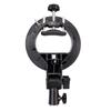 Round Short Handle S Chuck Flashlight Stand with Baorong Exquisite Mouth Base S Bracket
