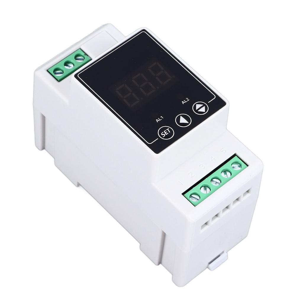 Geleiderail Temperatuurregelaar Verwarmen Koelen Digitale Thermostaat 2 Relais Cilindrische Sonde 2 Meter AC100‑240V