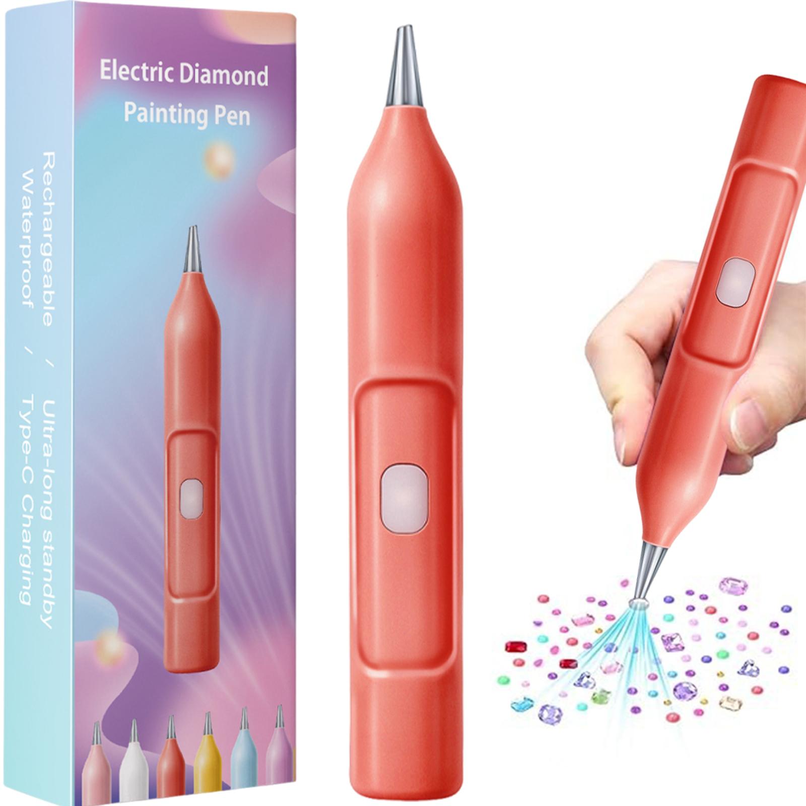 

Electric Diamond Painting Pen with USB C Cable Vacuum Diamond Art Pen Electric Vacuum Diamond Art Painting Pen for Adults червоний