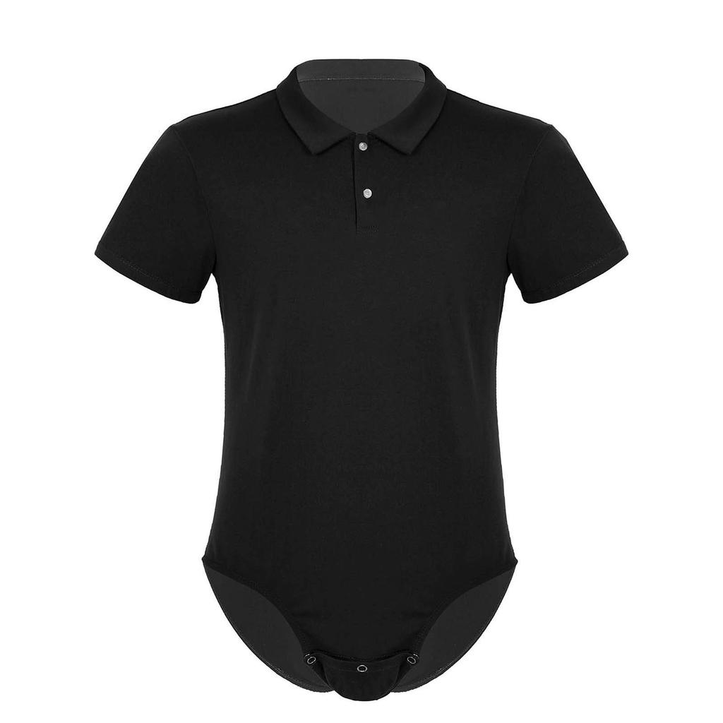 Tuta adattiva per paziente M-4XL con cavallo abbottonato, colletto rovesciato, manica corta, tutina unisex per assistenza a letto, cura dell'incontinenza