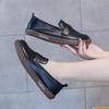 Women's 2025 Summer Soft Leather Loafers - Versatile, Genuine Leather Flats for Nurses, Students, and Pregnant Women.