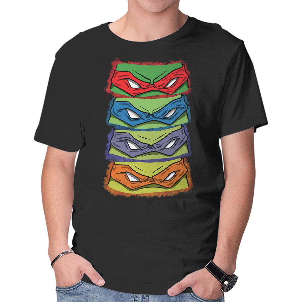 Unisex Crew Neck T-Shirt Hey Look At Me Graphic Short Sleeve Casual Tee S