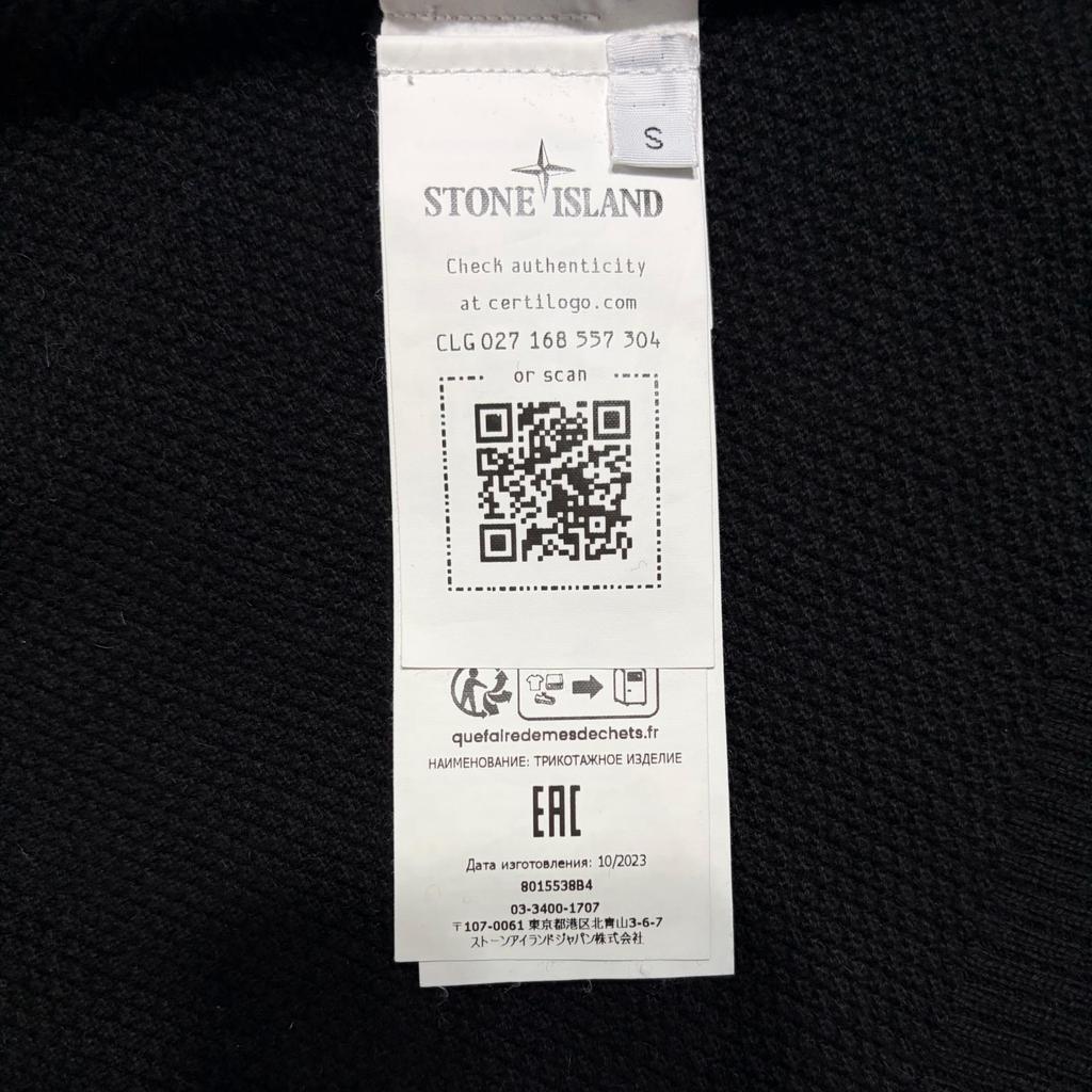 Used STONE ISLANDknit black mens