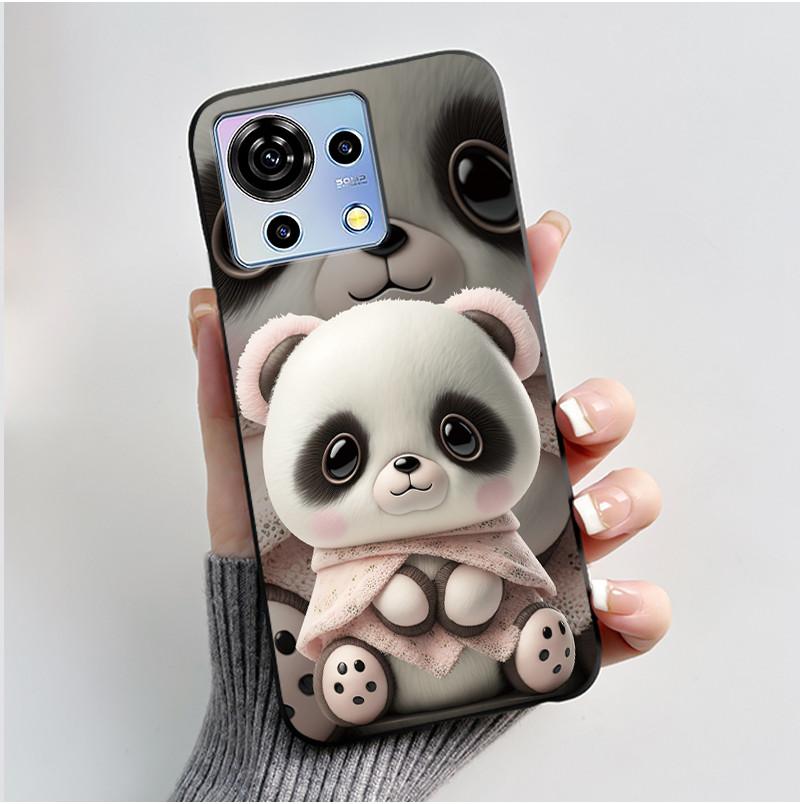 For ZTE Blade V50 Vita Case Luxury Cute Love Rabbit Funny Black Soft Silicone Phone Casing For ZTE BladeV50 Vita V50Vita Cover