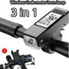 Bike Headlight – Wireless Stopwatch Light with Remote Horn Control, Multi-Functional  Front Lamp for Riding