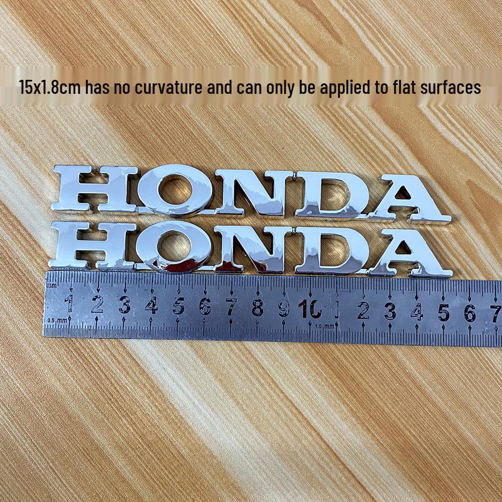 Autocollant Métal Logo Gravé au Laser Réservoir de Carburant Moto Honda