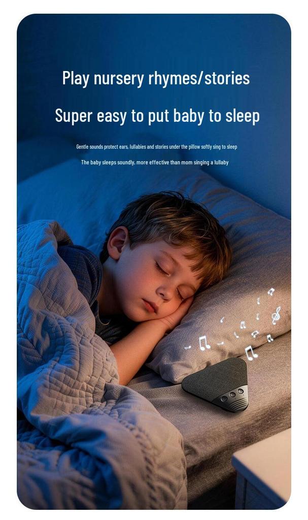 V3pro Ultra-Thin Under-Pillow Bluetooth Speaker for Sleep with White Noise