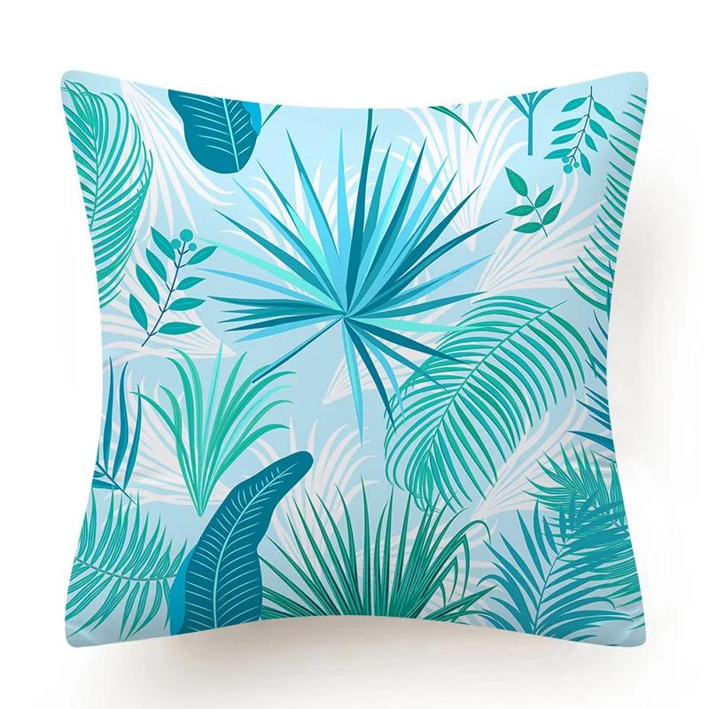 New Blue Green Geometry Print Cushion Cover Modern Nordic Simple Decorative Pillow Cover Livingroom Sofa Couch Throw Pillow