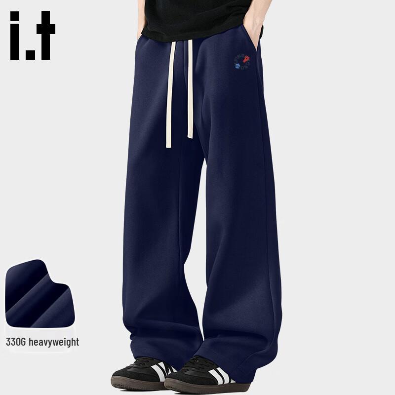 Fingercroxx Men's Trendy Straight-Leg Cotton Casual Pants